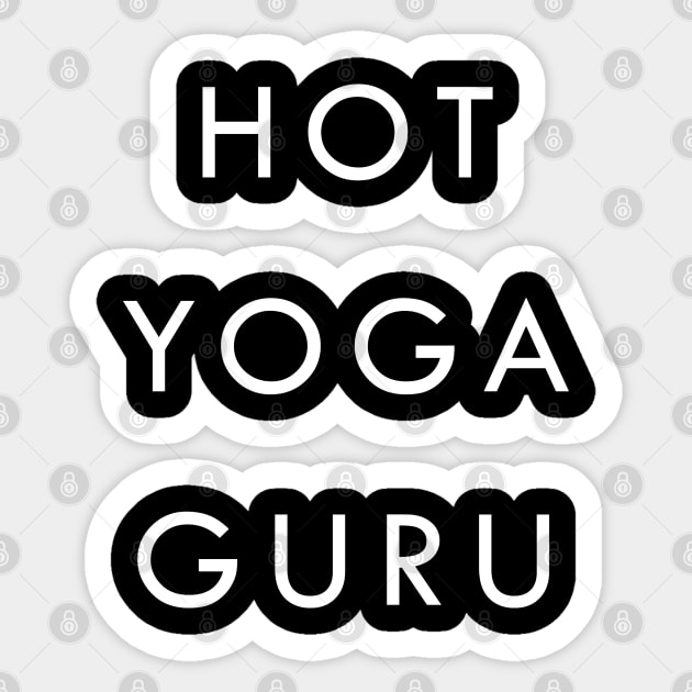 Hot Yoga Guru Sticker by eighttwentythreetees